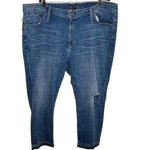 NWT J. Crew Mercantile Distressed Slim Boyfriend Jeans Plus Size 36